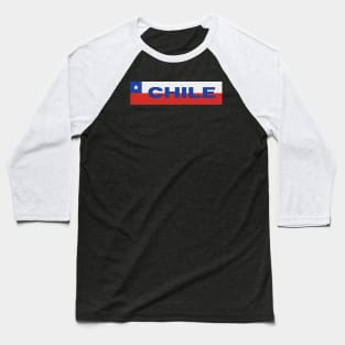 Chilean Flag Baseball T-Shirt